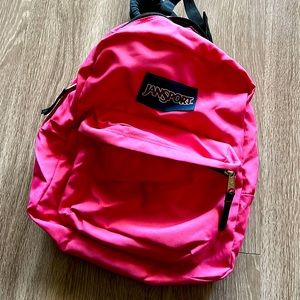 Pink regular size book backpack